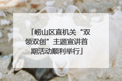 崂山区直机关“双领双创”主题宣讲首期活动顺利举行
