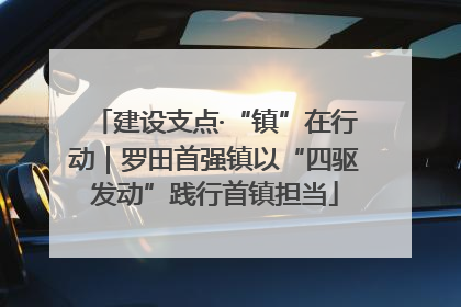 建设支点·“镇”在行动｜罗田首强镇以“四驱发动”践行首镇担当
