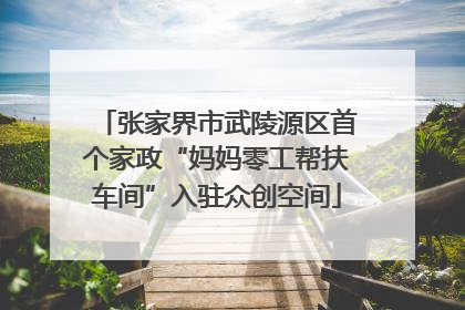 张家界市武陵源区首个家政“妈妈零工帮扶车间”入驻众创空间