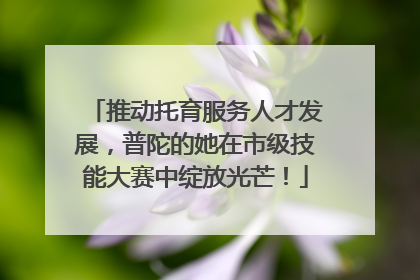 推动托育服务人才发展，普陀的她在市级技能大赛中绽放光芒！