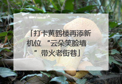 打卡黄鹤楼再添新机位 “云朵笑脸墙”带火老街巷
