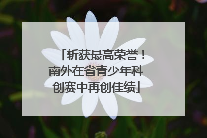 斩获最高荣誉！南外在省青少年科创赛中再创佳绩