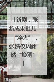 新剧：张新成宋祖儿“淬火”，张婧仪周翊然“焕羽”