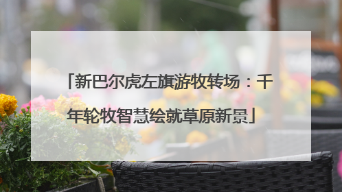新巴尔虎左旗游牧转场：千年轮牧智慧绘就草原新景