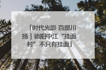 时代光影 百部川扬｜德阳中江“挂面村”不只有挂面