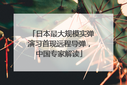 日本最大规模实弹演习首现远程导弹，中国专家解读