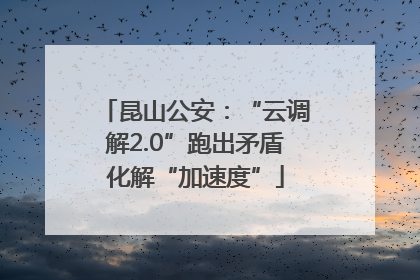 昆山公安：“云调解2.0”跑出矛盾化解“加速度”