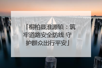 桐柏县淮源镇：筑牢道路安全防线 守护群众出行平安