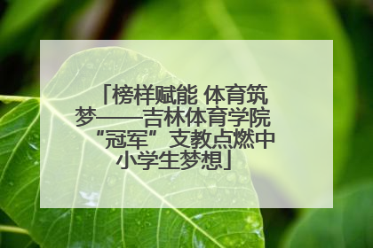 榜样赋能 体育筑梦——吉林体育学院“冠军”支教点燃中小学生梦想