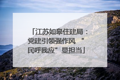 江苏如皋住建局：党建引领强作风 “民呼我应”显担当