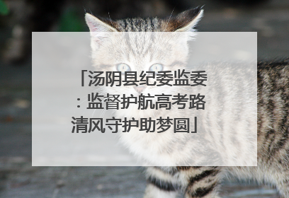 汤阴县纪委监委：监督护航高考路清风守护助梦圆