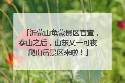 沂蒙山龟蒙景区官宣，泰山之后，山东又一可夜爬山岳景区来啦！