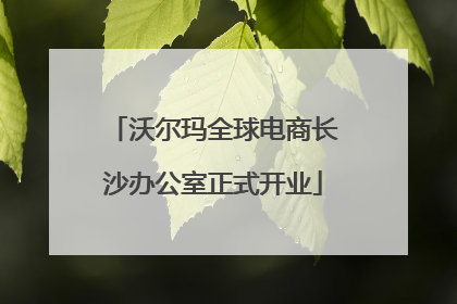 沃尔玛全球电商长沙办公室正式开业