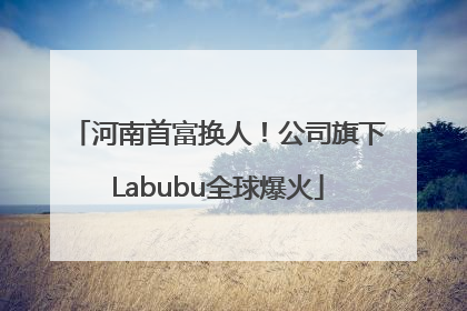 河南首富换人！公司旗下Labubu全球爆火