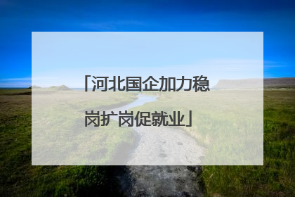 河北国企加力稳岗扩岗促就业