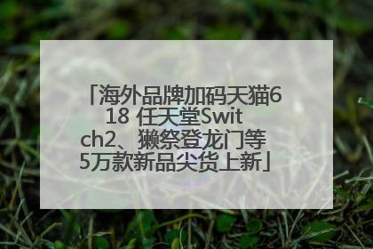 海外品牌加码天猫618 任天堂Switch2、獭祭登龙门等5万款新品尖货上新