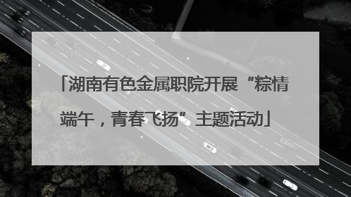 湖南有色金属职院开展“粽情端午，青春飞扬”主题活动