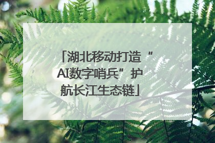湖北移动打造“AI数字哨兵”护航长江生态链