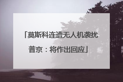 莫斯科连遭无人机袭扰 普京：将作出回应