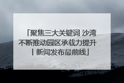 聚焦三大关键词 沙湾不断推动园区承载力提升丨新闻发布最前线