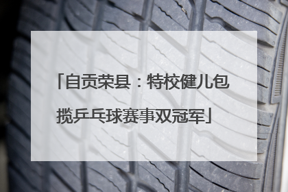 自贡荣县：特校健儿包揽乒乓球赛事双冠军