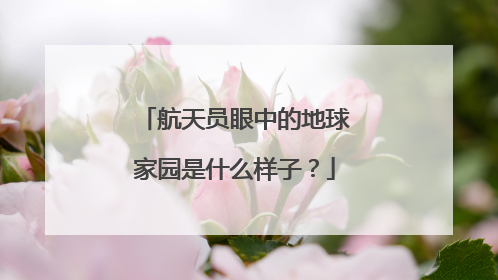 航天员眼中的地球家园是什么样子？