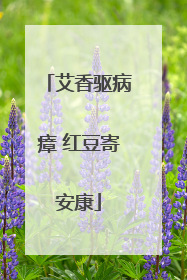 艾香驱病瘴 红豆寄安康