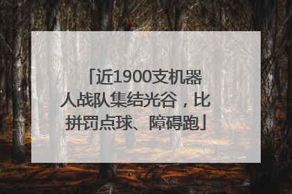 近1900支机器人战队集结光谷，比拼罚点球、障碍跑