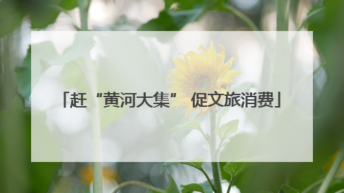 赶“黄河大集” 促文旅消费