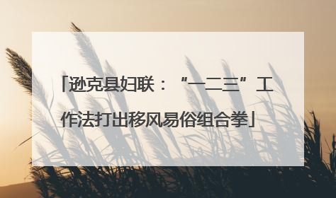 逊克县妇联：“一二三”工作法打出移风易俗组合拳