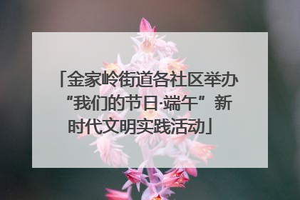 金家岭街道各社区举办“我们的节日·端午”新时代文明实践活动
