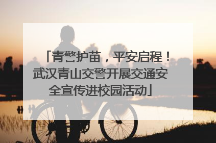 青警护苗，平安启程！武汉青山交警开展交通安全宣传进校园活动