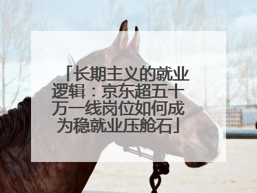 长期主义的就业逻辑：京东超五十万一线岗位如何成为稳就业压舱石
