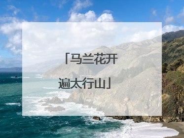 马兰花开遍太行山