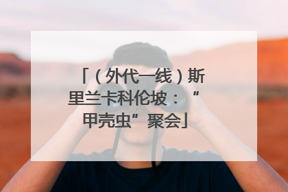 （外代一线）斯里兰卡科伦坡：“甲壳虫”聚会