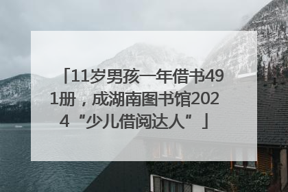 11岁男孩一年借书491册，成湖南图书馆2024“少儿借阅达人”