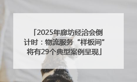 2025年廊坊经洽会倒计时：物流服务“样板间”将有29个典型案例呈现