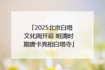 2025北京白塔文化周开幕 明清时期唐卡亮相白塔寺