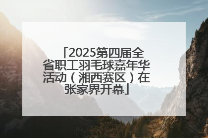 2025第四届全省职工羽毛球嘉年华活动（湘西赛区）在张家界开幕