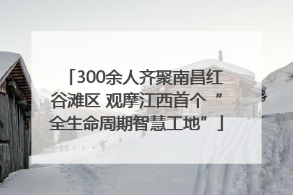 300余人齐聚南昌红谷滩区 观摩江西首个“全生命周期智慧工地”